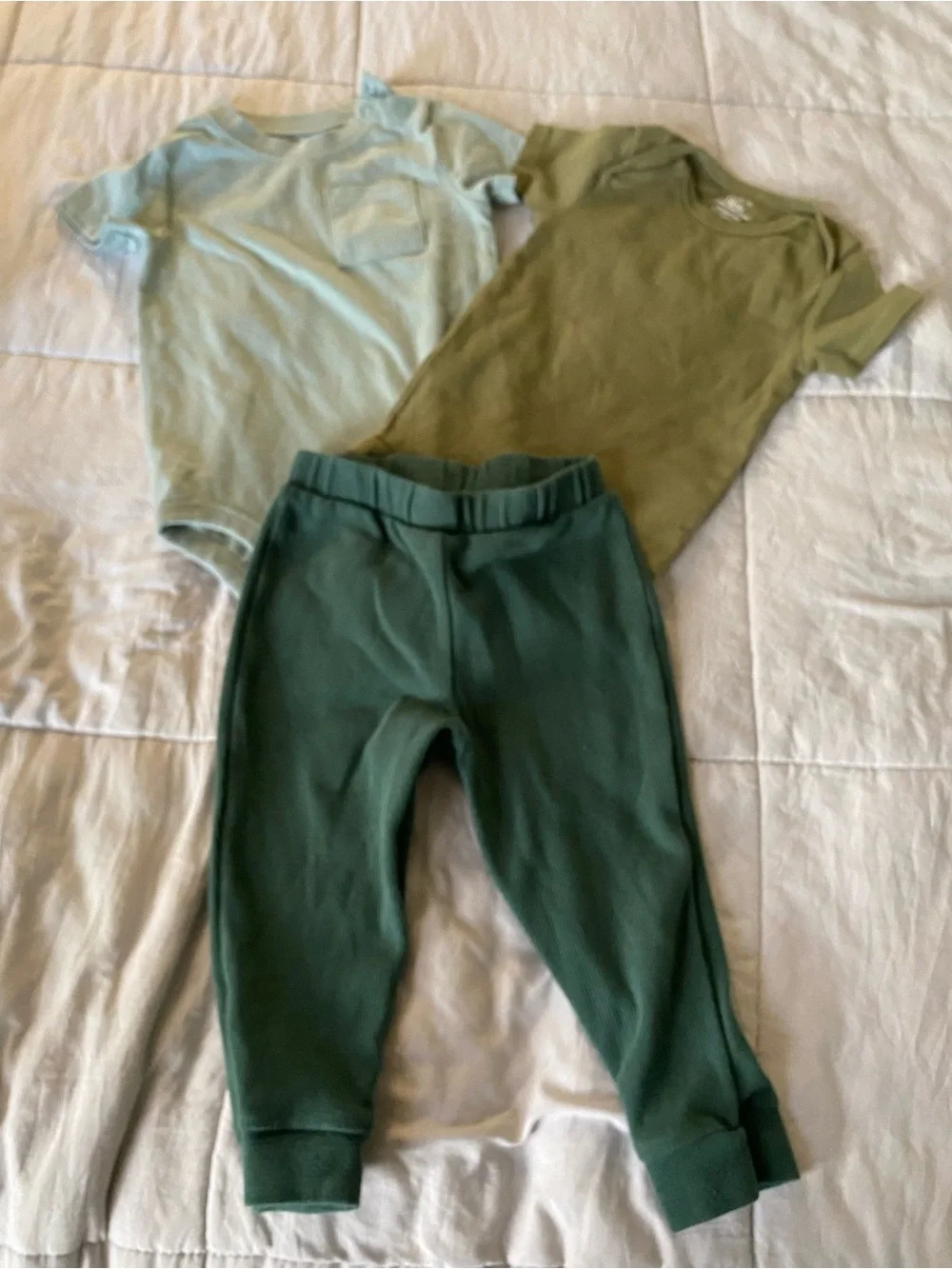 Gerber Kids Matching Sets - Yellow, Green, Rust, Tan, Gray, Blue